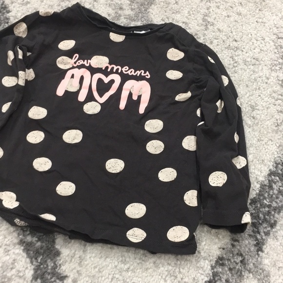 🦋FREE SHIP $50🦋 Zara Sweatshirt Polka Dot 2-3T - Picture 2 of 7